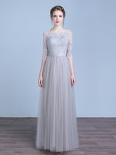 Champagne Floor Length Formal Prom Evening Dress